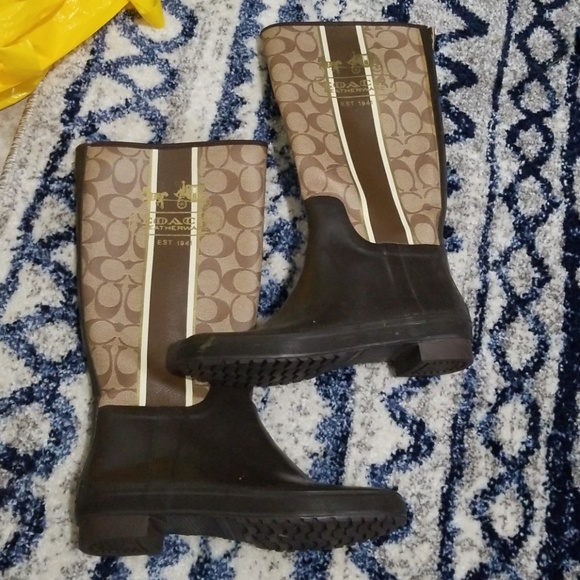Coach Rain boots - Picture 1 of 4